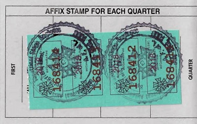 2nd Quarter Stamp Due
